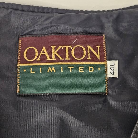 Oakton Limited 44" Tall LT Black Leather Vest Vintage Biker Motorcycle Vest - Picture 5 of 8